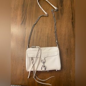 Rebecca Minkoff Crossbody Purse White & Silver